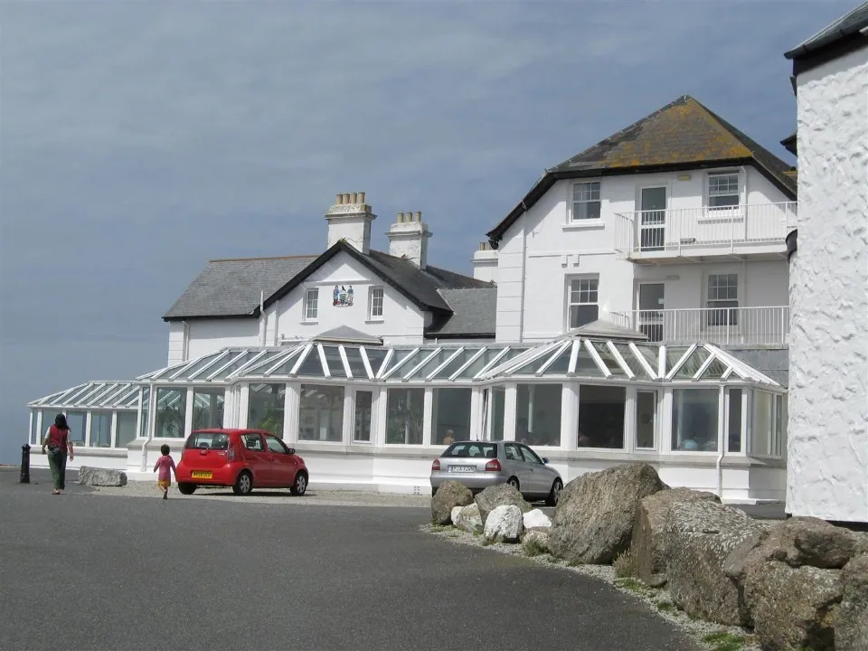 Day 3 lands end restaurant facing the ocean